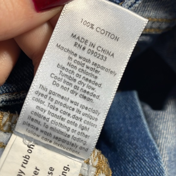 Pacsun Medium Wash Mom Short Jean Shorts Size 27 High Rise Distressed Cuffed - Picture 7 of 7